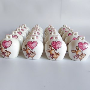 Capri ceramic bells 7x6cm