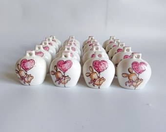 Capri ceramic bells 7x6cm