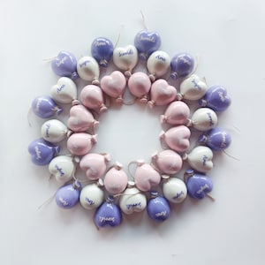 Personalized ceramic balloon favors