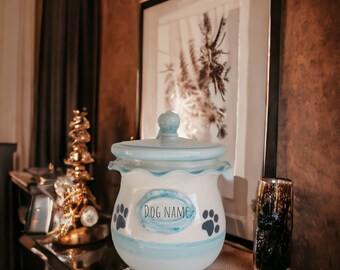 Handmade ceramic pet urn