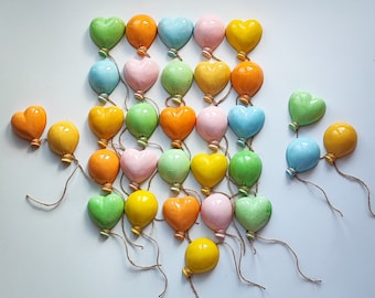 Mix Ceramic balloons, Magnet Ceramic balloons, baby shower, wedding favors