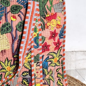 Frida Kahlo Inspired Cotton Quilted Bag