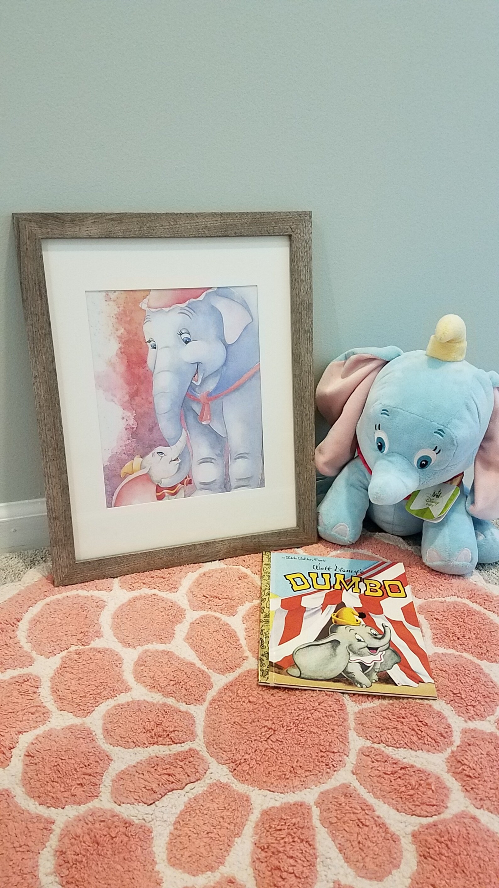 Dumbo Nursery Decor 8x10 print Digital Download Set of 2 for Etsy