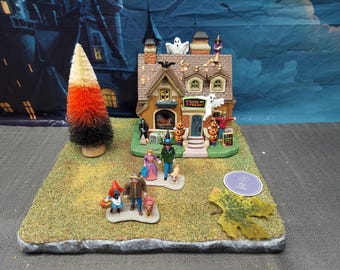 STYROFOAM Village Display Platform Halloween / Fall for Lemax / Department 56 Spooky town - 029