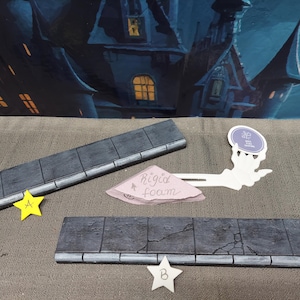 Halloween Village Display Platform for Lemax / Department 56 / Dickens - sidewalk - Trick or treat lane - Add to your platforms *