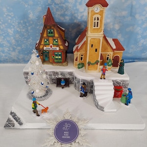 CHRISTMAS Village Display Platform for Lemax / Department 56 / Dickens *Complete set* ~ Level Up with Minimalism -