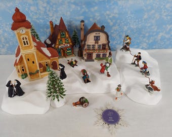 STYROFOAM Christmas Snow  Caddington Alpine Village Display Platform for Lemax / Department 56 *Level Up with Minimalism* SET x 4- 048