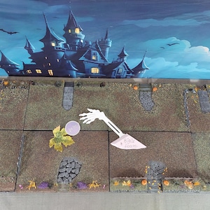 HALLOWEEN Fall Village Display Platform Spooky town for Lemax / Department 56 / Dickens * CHOOSE your favorite * -04 dark