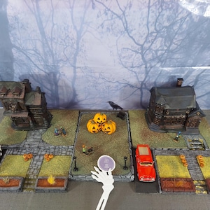 HALLOWEEN Fall Village Display Platform for Lemax / Department 56 / Dickens ONE platform *CHOOSE your favorite* Rigid Foam Base