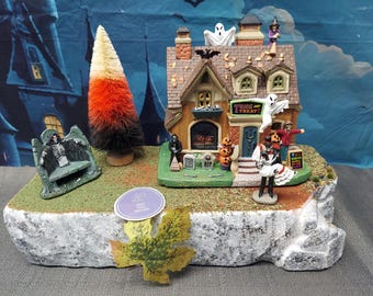 STYROFOAM Village Display Platform Halloween / Fall for Lemax / Department 56 Spooky town - 011