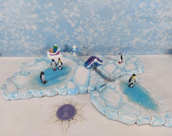 Plate-forme d'affichage de village de NOL pour Lemax / Department 56 * Pôle Nord * ICE ~ Passez au niveau supérieur avec le minimalisme - (Set X 3)