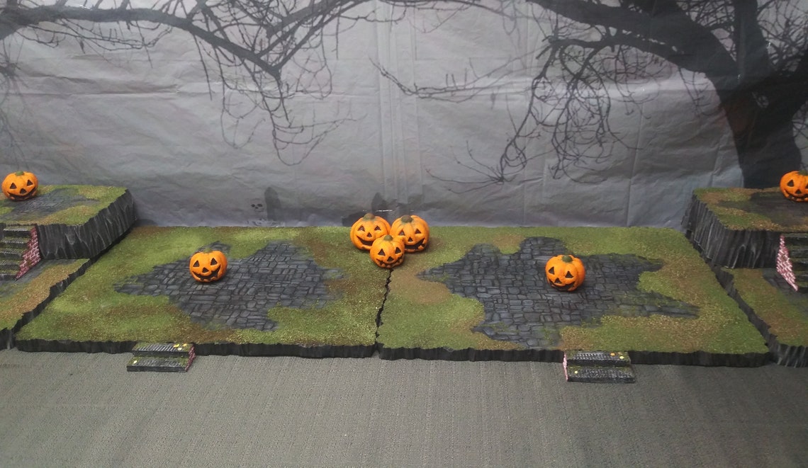 Halloween Village Display Platform Base for Lemax Spooky Town Etsy
