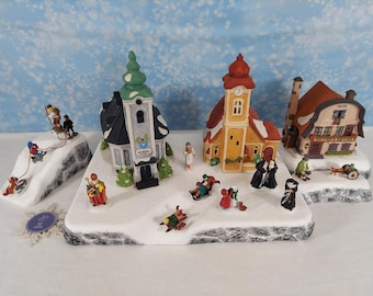 STYROFOAM Christmas Snow  Caddington Alpine Village Display Platform for Lemax / Department 56 *Level Up with Minimalism* SET x 4- 049