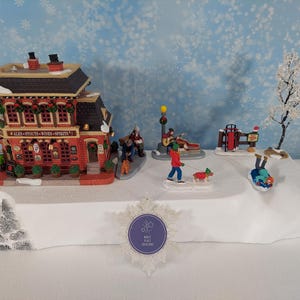 Plataforma de exibição de Natal em isopor Caddington Alpine Snow Village para Lemax / Department 56 *Eleve o nível com minimalismo* - 031