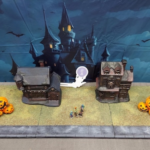 HALLOWEEN Fall Village Display Platform for Lemax / Department 56 / Dickens ONE platform 12&quot; x 12&quot; Rigid Foam- Trick or treat lane *