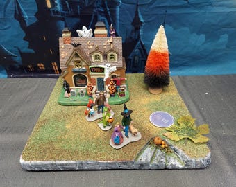 STYROFOAM Village Display Platform Halloween / Fall for Lemax / Department 56 Spooky town - 030