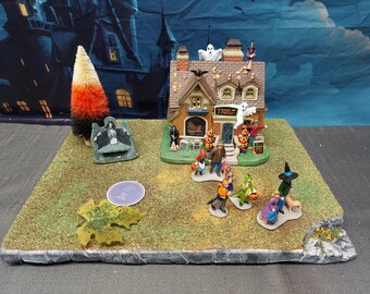 STYROFOAM Village Display Platform Halloween / Fall for Lemax / Department 56 Spooky town - 024