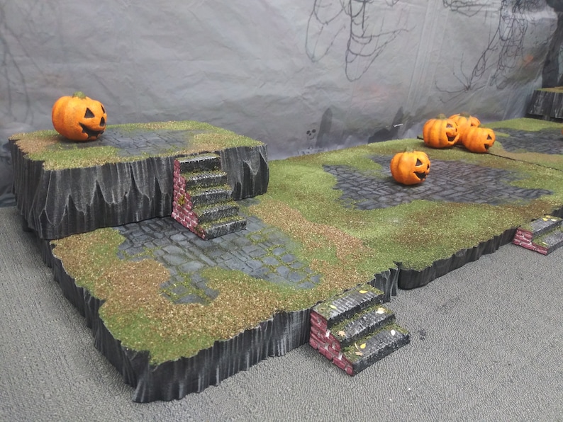 Halloween Village Display Platform Base for Lemax Spooky Town Etsy