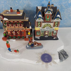 Plataforma de exibição de Natal em isopor, Vila Alpina de Neve Caddington para Lemax / Department 56 *Eleve o nível com minimalismo* - 028