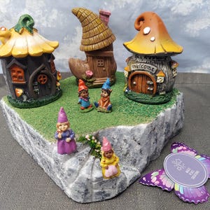 STYROFOAM Village Display Platform Vår Sommar Påsk Alla hjärtans dag för Lemax / Avdelning 56 - 009