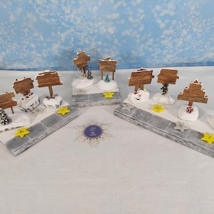 Christmas Village Display Choose & Customize your favorite SIGN for Snow Village Lemax / Department 56