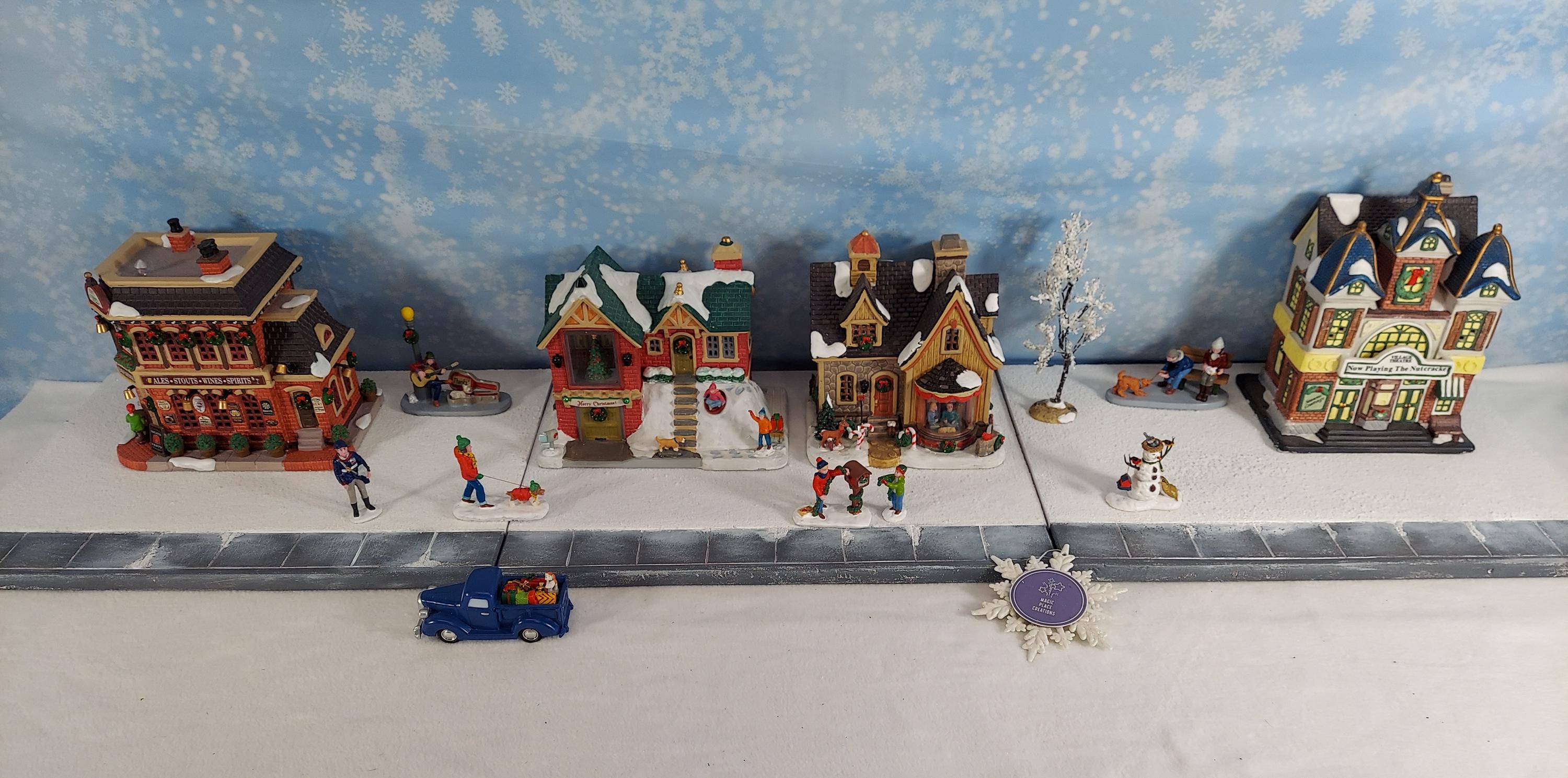 CHRISTMAS Village Display Platform for Lemax / Department 56 / Dickens platforms 16" x 12" x 0.5" each -Rigid Foam-Set x 3
