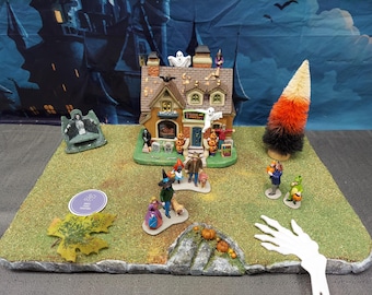 STYROFOAM Village Display Platform Halloween / Fall for Lemax / Department 56 Spooky town - 015