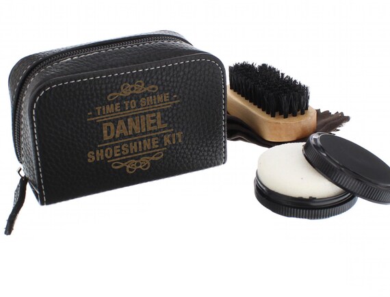 personalised shoe shine kit