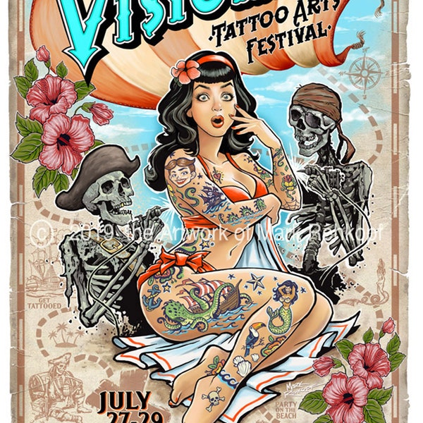 9th Visionary Tattoo Festival gig poster