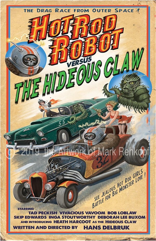 ⭐️HOT ROD RUMBLE ヴィンテージポスター⭐️ Amazon｜アメリカギフトサービス ヴィンテージ映画ポスター