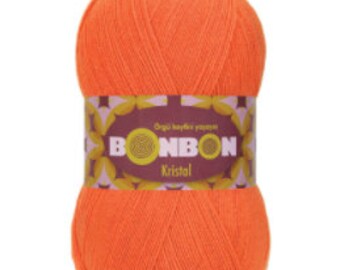 Nako Bonbon Kristal Yarn, Fine 2-Ply, Bamboo Cotton Acrylic Blend