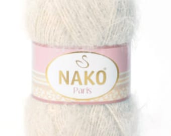 06383-60 nako paris yarn,acrylic yarn,woman glowe,polyamide yarn,crochet yarn,doll making,kids' crafts,shawl yarn for winter,scarf, cardigan