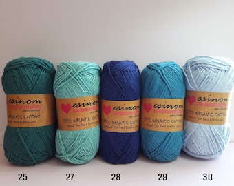 12 organic cotton Yarn,100 gr-200 mt, organic cotton knitting yarn, natural cotton yarn,knitting yarn,organic baby yarn, amigurumi toys yarn