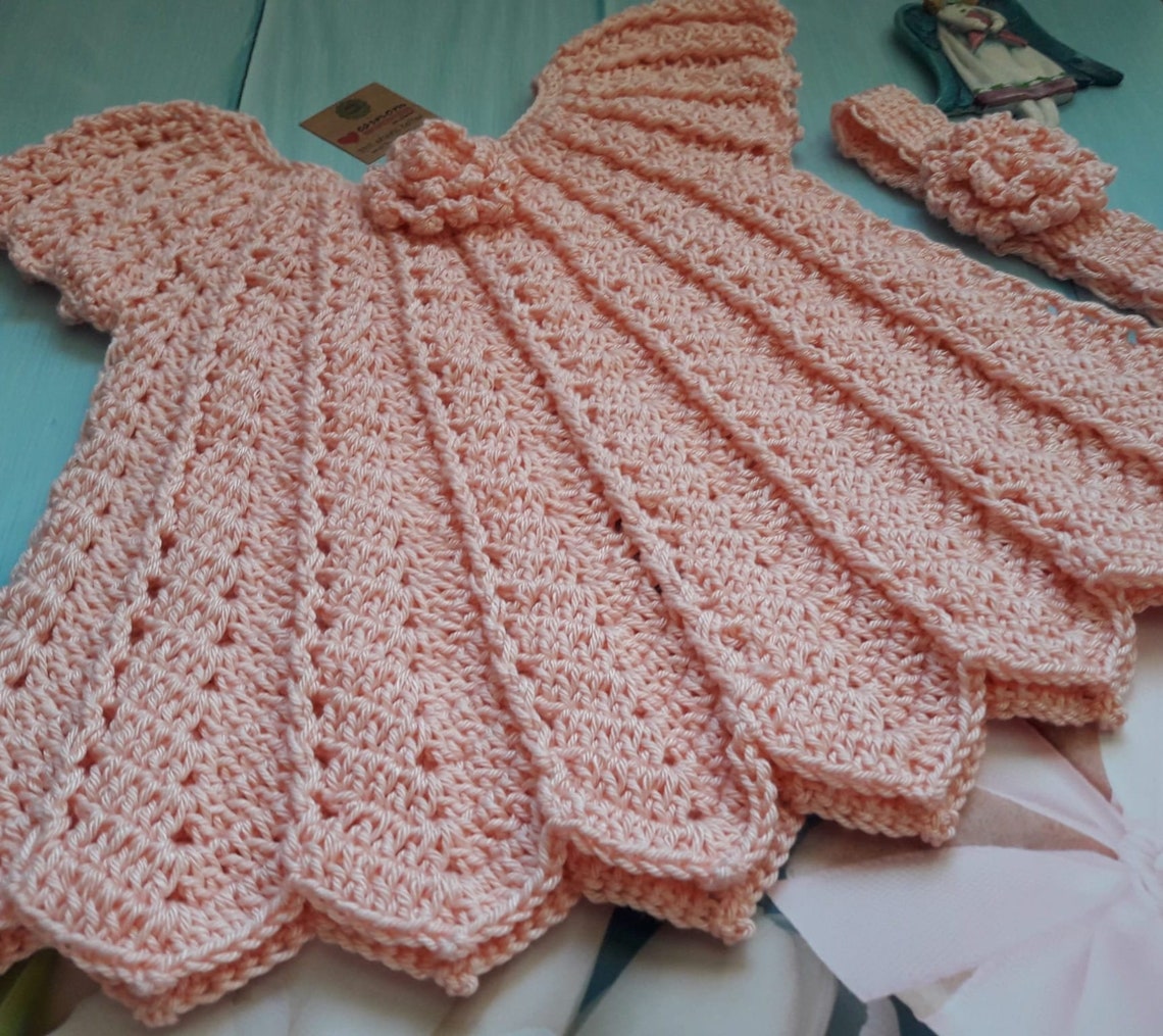 Babyhug Yarn Dyed Knit Half Sleeves Check Dress with Footed Stocking - Pink main image 0