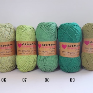 18 pc organic cotton Yarn,100 gr-200 mt,organic cotton knitting yarn,natural cotton yarn,knitting yarn,organic baby yarn,amigurumi toys yarn