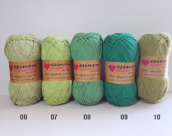18 pc organic cotton Yarn,100 gr-200 mt,organic cotton knitting yarn,natural cotton yarn,knitting yarn,organic baby yarn,amigurumi toys yarn