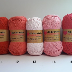 10 pc organic cotton Yarn,100 gr-200 mt,organic cotton knitting yarn,natural cotton yarn,knitting yarn,organic baby yarn,amigurumi toys yarn