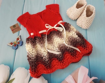 baby spring and summer dresses, hand knit baby dress, baby gift, knit for newborn, knitted baby outfit, baby crochet, baby girl dress,