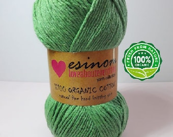 organic cotton Yarn, 100 gr - 200 mt, organic cotton knitting yarn, natural cotton yarn,knitting yarn,organic baby yarn, amigurumi toys yarn