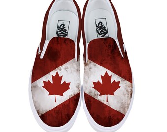 Canvas High Top Sneaker Casual Skate Shoe Boys Girls Fleur-de-lis Quebec Flag