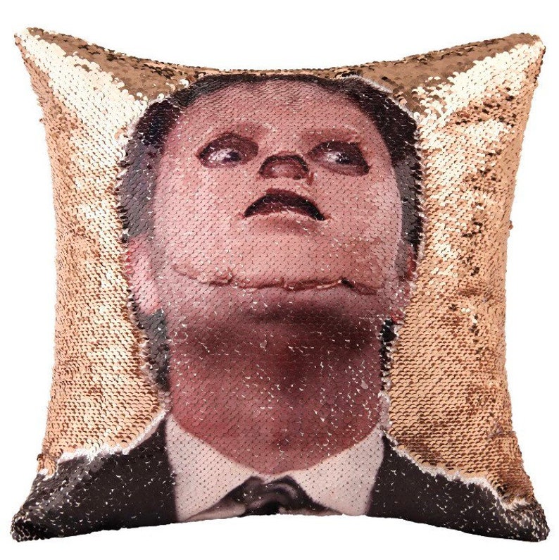 DWIGHT SCHRUTE The Mask The Office Fan Sequin Pillowcase image 2