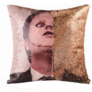 DWIGHT SCHRUTE The Mask The Office Fan Sequin Pillowcase image 5