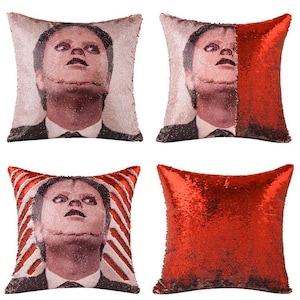 DWIGHT SCHRUTE The Mask The Office Fan Sequin Pillowcase image 3