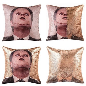 DWIGHT SCHRUTE - "The Mask" The Office Fan Sequin Pillowcase