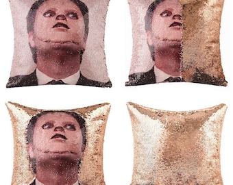 DWIGHT SCHRUTE - "The Mask" The Office Fan Sequin Pillowcase