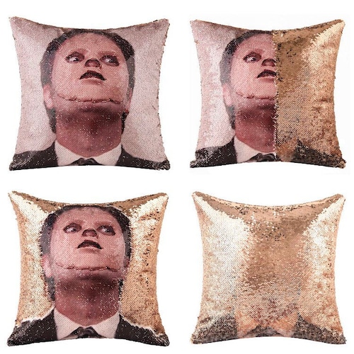 DWIGHT SCHRUTE - "The Mask" The Office Fan Sequin Pillowcase