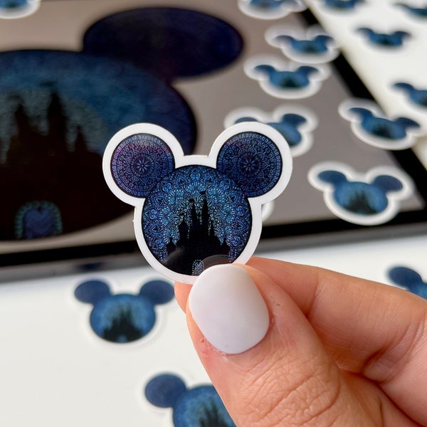 Mickey Mouse head mini sticker - mini waterproof sticker