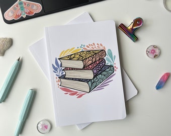 Zentangle Book stack A5 Notebook – Softcover Ruled Journal