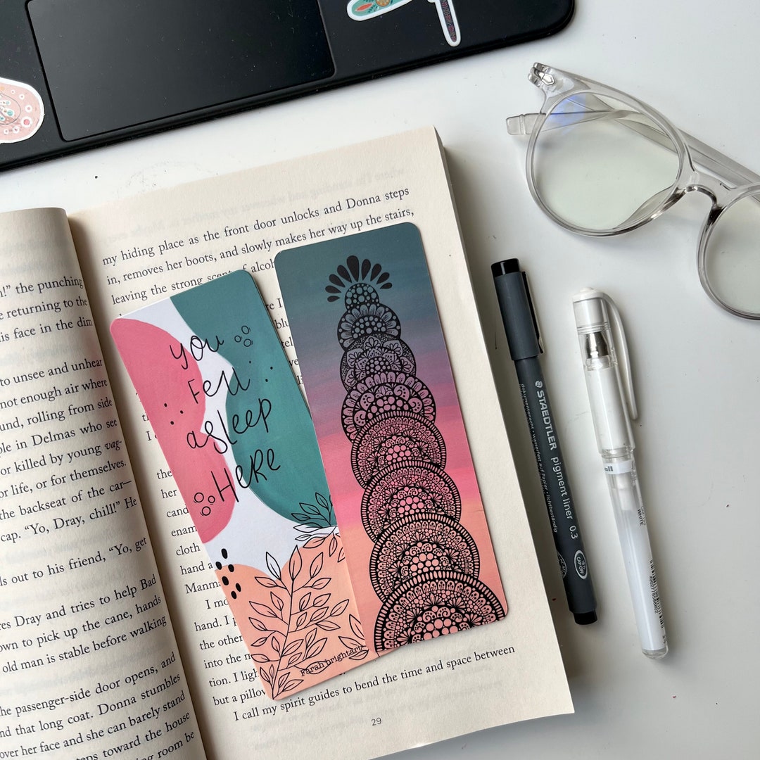 You Fell a Sleep Here Mandala Bookmark - Mandala Bookmark - 2 Sides ...