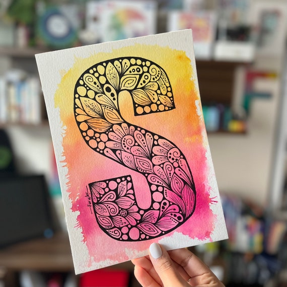 S Drawing Letter